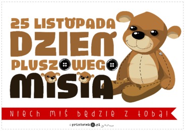 Światowy Dzień Pluszowego Misia - Printoteka.pl