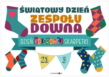 Światowy Dzień Zespołu Downa - Dzień Kolorowej Skarpetki - Printoteka.pl
