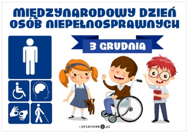 Międzynarodowy Dzień Osób Niepełnosprawnych – plakat - Printoteka.pl